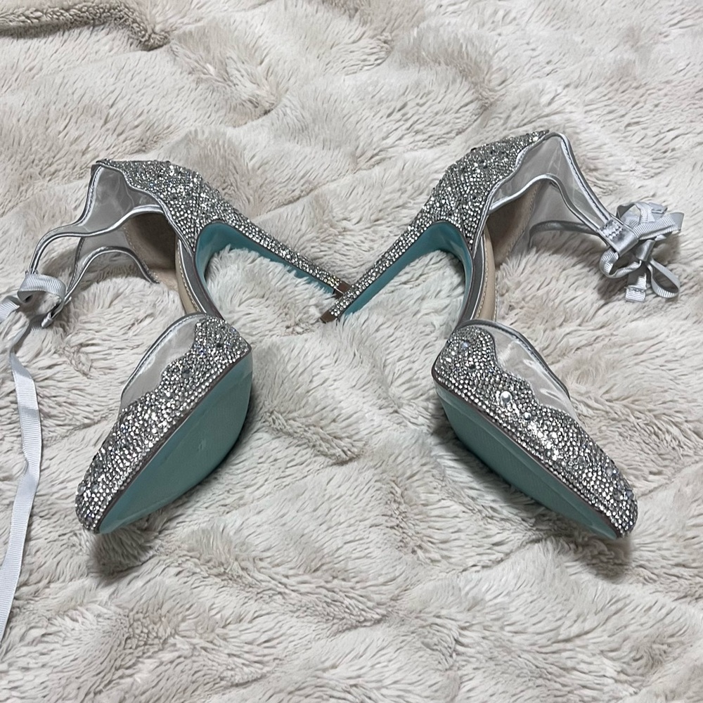 W7.5 Betsey Johnson Rhinestone Stilettos - Picture 7 of 14